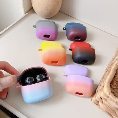 For JBL Tune Flex Earphone Gradient Frosted PC Protective Case