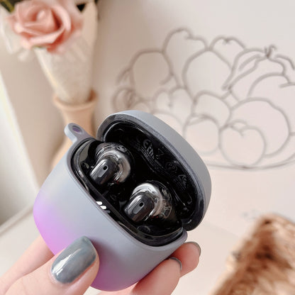 For JBL Tune Flex Earphone Gradient Frosted PC Protective Case