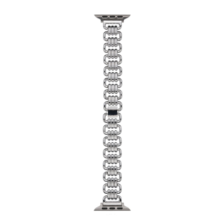 U-chain Metal Watch Band, For Apple Watch Ultra 49mm / Series 8&7 45mm / SE 2&6&SE&5&4 44mm / 3&2&1 42mm, For Apple Watch Series 8&7 41mm / SE 2&6&SE&5&4 40mm / 3&2&1 38mm