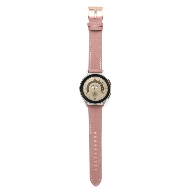 Unusual Fluted Leather Watch Band, 20mm, 22mm