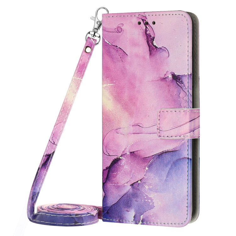 Crossbody Painted Marble Pattern Leather Phone Case, For Tecno Camon 19 Neo, For Tecno Camon 19 Pro 5G, For Tecno Camon 19/19 Pro, For Tecno Spark 9 Pro, For Tecno Spark 9T, For Tecno Pova 2, For Tecno Pova 3