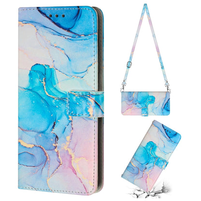 Crossbody Painted Marble Pattern Leather Phone Case, For Tecno Camon 19 Neo, For Tecno Camon 19 Pro 5G, For Tecno Camon 19/19 Pro, For Tecno Spark 9 Pro, For Tecno Spark 9T, For Tecno Pova 2, For Tecno Pova 3