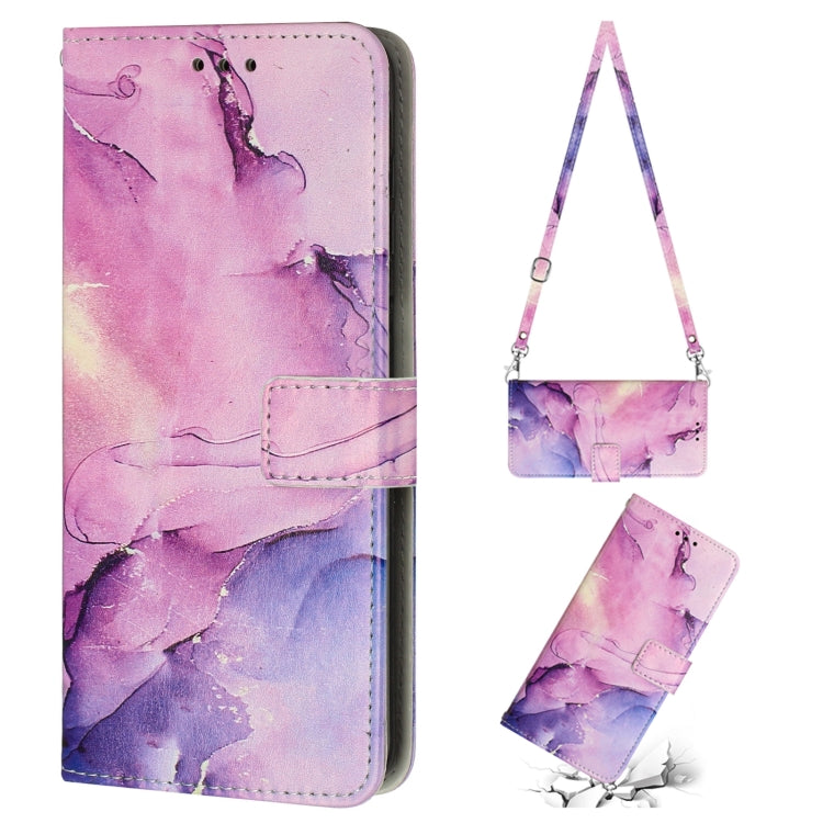 Crossbody Painted Marble Pattern Leather Phone Case, For Tecno Camon 19 Neo, For Tecno Camon 19 Pro 5G, For Tecno Camon 19/19 Pro, For Tecno Spark 9 Pro, For Tecno Spark 9T, For Tecno Pova 2, For Tecno Pova 3