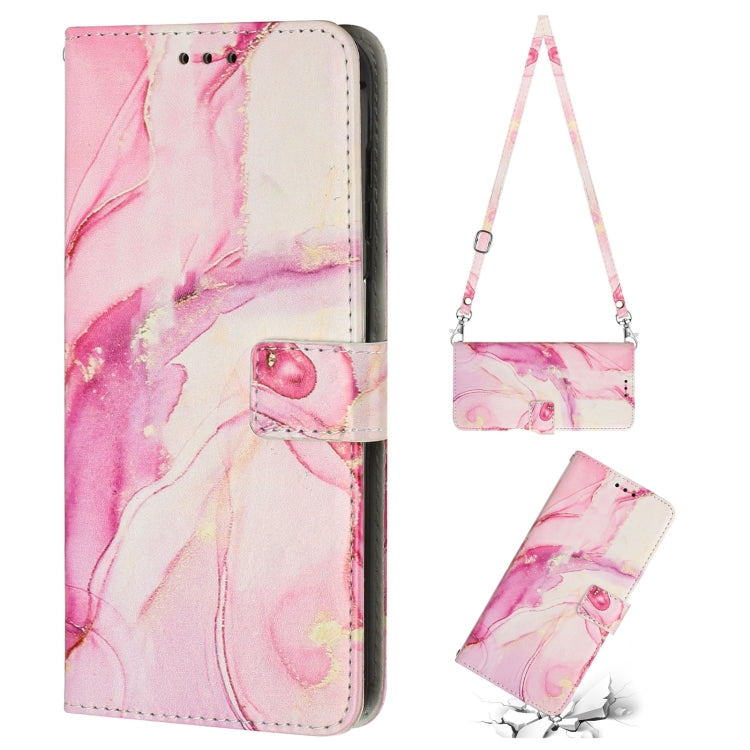 Crossbody Painted Marble Pattern Leather Phone Case, For Tecno Camon 19 Neo, For Tecno Camon 19 Pro 5G, For Tecno Camon 19/19 Pro, For Tecno Spark 9 Pro, For Tecno Spark 9T, For Tecno Pova 2, For Tecno Pova 3