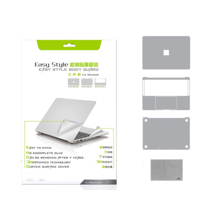 4 in 1 Upper Cover Film + Bottom Cover Film + Full-support Film + Touchpad Film Laptop Body Protective Film Sticker, For Retina 12 inch A1534, For Pro 13.3 inch A2159, For Air 13.3 inch A1466, For Pro Retina 13.3 inch A1425, For Pro 15.4 inch A1707����...