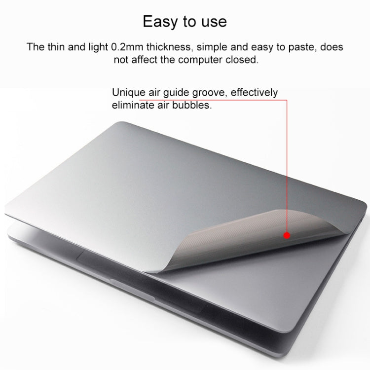 4 in 1 Upper Cover Film + Bottom Cover Film + Full-support Film + Touchpad Film Laptop Body Protective Film Sticker, For Retina 12 inch A1534, For Pro 13.3 inch A2159, For Air 13.3 inch A1466, For Pro Retina 13.3 inch A1425, For Pro 15.4 inch A1707����...