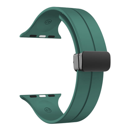 Solid Color Silicone Watch Band, For Apple Watch Ultra 49mm / Series 8&7 45mm / SE 2&6&SE&5&4 44mm, For Apple Watch Series 8&7 41mm / SE 2&6&SE&5&4 40mm / 3&2&1 38mm