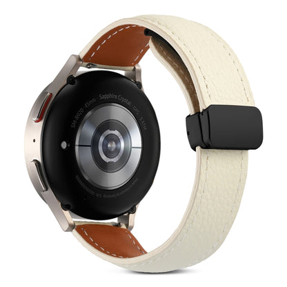 Folding Buckle Genuine Leather Watch Band, 20mm, 22mm