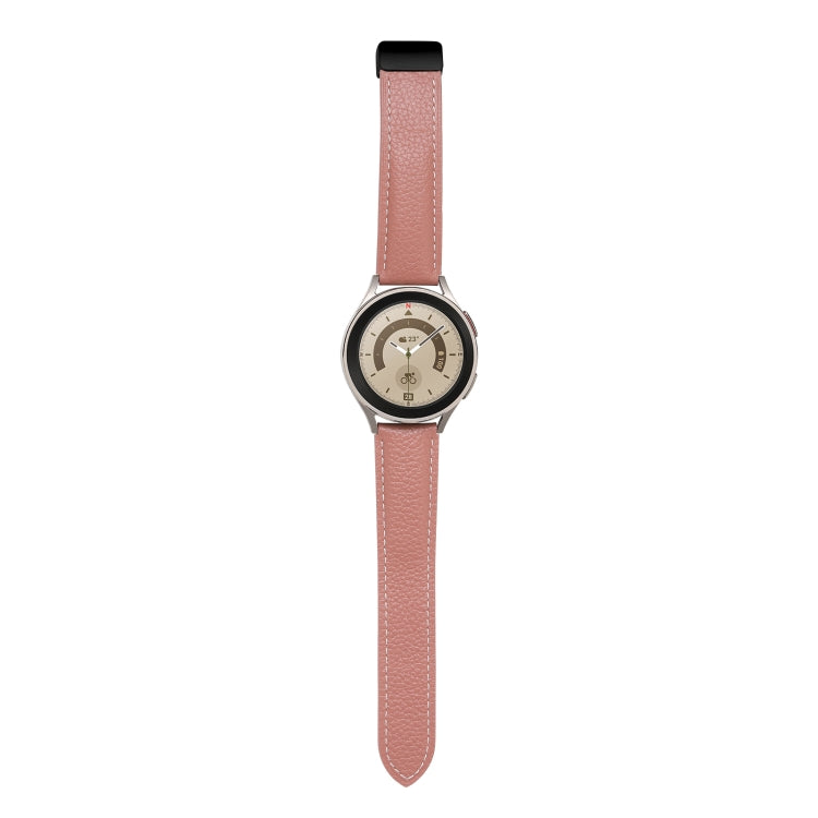 Folding Buckle Genuine Leather Watch Band, 20mm, 22mm