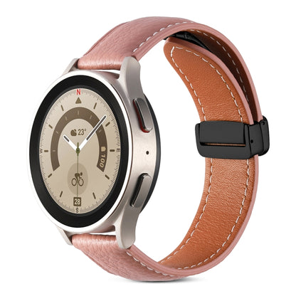 Folding Buckle Genuine Leather Watch Band, 20mm, 22mm