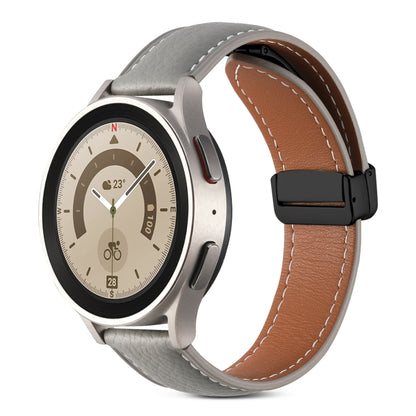 Folding Buckle Genuine Leather Watch Band, 20mm, 22mm