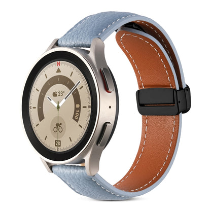 Folding Buckle Genuine Leather Watch Band, 20mm, 22mm