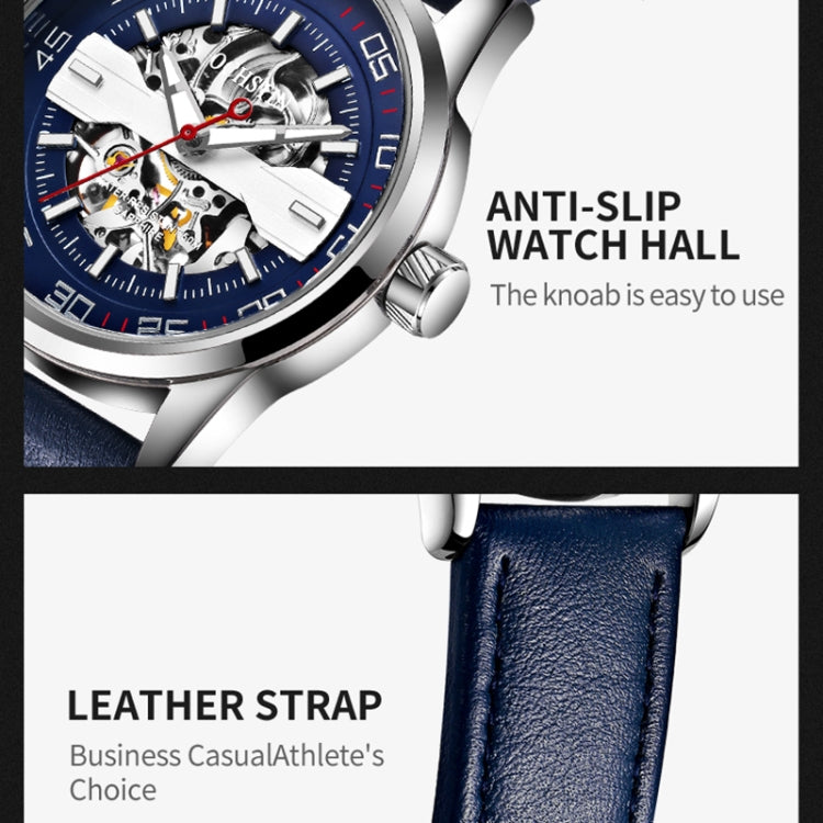 OCHSTIN 62002A Montre mécanique à mouvement apparent pour homme Master Series