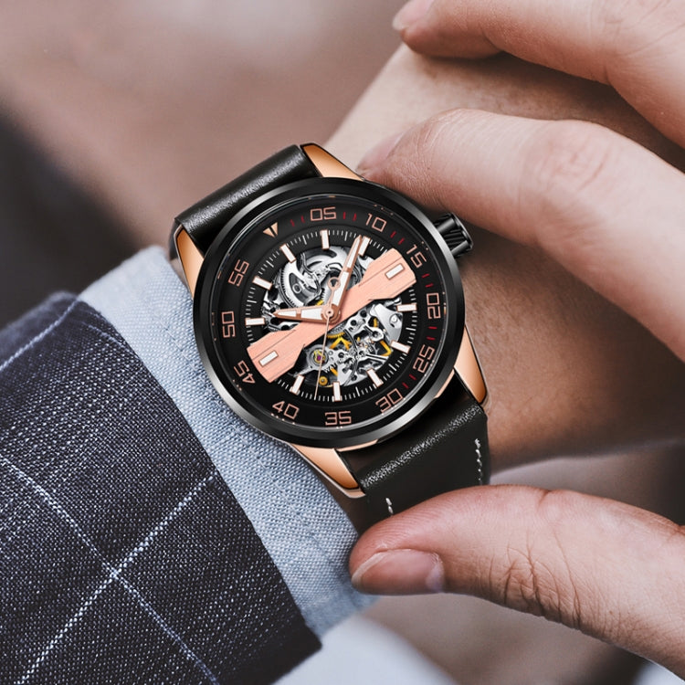 OCHSTIN 62002A Montre mécanique à mouvement apparent pour homme Master Series