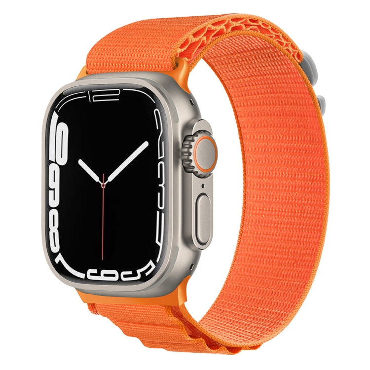 Silver Buckle Nylon Watch Band, For Apple Watch Ultra 49mm / Series 8&7 45mm / SE 2&6&SE&5&4 44mm, For Apple Watch Series 8&7 41mm / SE 2&6&SE&5&4 40mm / 3&2&1 38mm