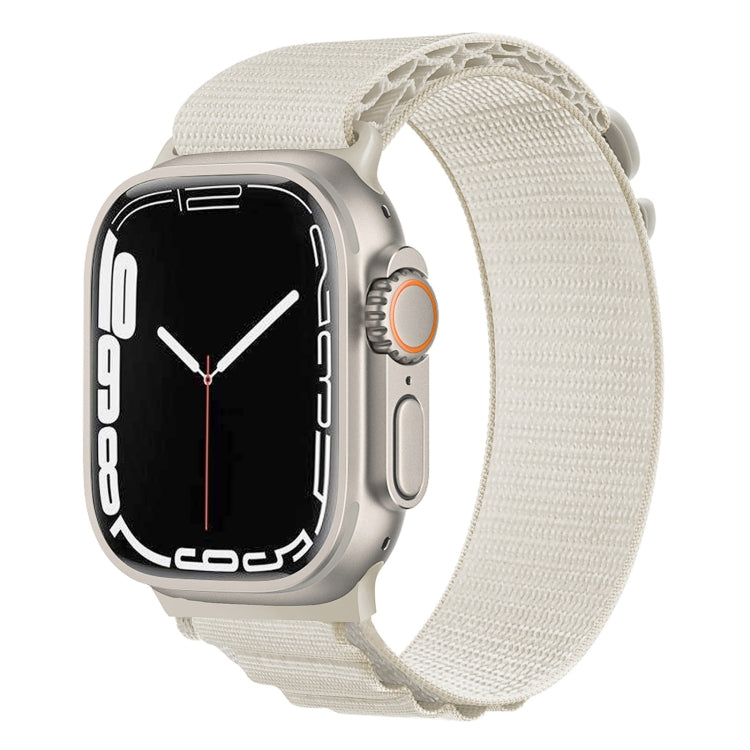 Silver Buckle Nylon Watch Band, For Apple Watch Ultra 49mm / Series 8&7 45mm / SE 2&6&SE&5&4 44mm, For Apple Watch Series 8&7 41mm / SE 2&6&SE&5&4 40mm / 3&2&1 38mm