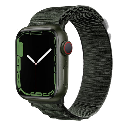 Silver Buckle Nylon Watch Band, For Apple Watch Ultra 49mm / Series 8&7 45mm / SE 2&6&SE&5&4 44mm, For Apple Watch Series 8&7 41mm / SE 2&6&SE&5&4 40mm / 3&2&1 38mm