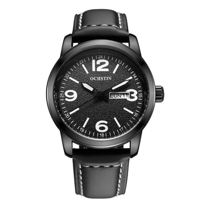 Montre à quartz en cuir pour homme style affaires Ochstin 6047B