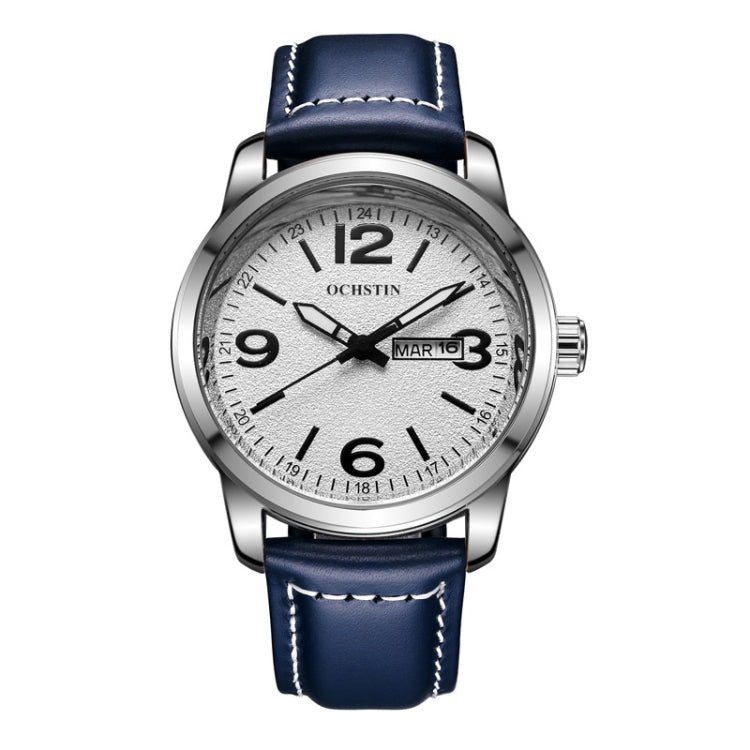 Montre à quartz en cuir pour homme style affaires Ochstin 6047B
