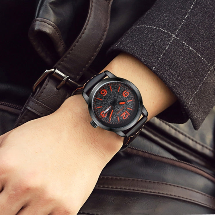 Montre à quartz en cuir pour homme style affaires Ochstin 6047B