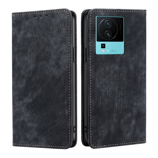 RFID Anti-theft Brush Magnetic Leather Phone Case, For vivo iQOO Neo7, For Realme 9i 5G Global/10 5G, For vivo T2x 5G/Y73t/iQOO Z6x, For Huawei nova Y61, For Honor Play 40 Plus, For Nokia C31, For Nokia X30 5G, For ZTE Blade A52 Lite
