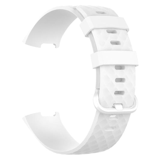 TPU-Armband mit silberner Dornschließe für Fitbit Charge 4 / Charge 4 SE / Charge 3 / Charge 3 SE, Größe S, Größe L