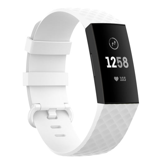 TPU-Armband mit silberner Dornschließe für Fitbit Charge 4 / Charge 4 SE / Charge 3 / Charge 3 SE, Größe S, Größe L