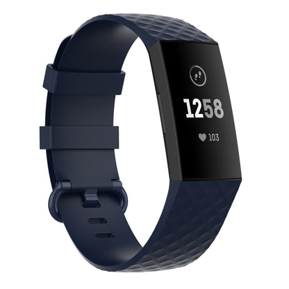 Silver Color Buckle TPU Wrist Strap Watch Band for Fitbit Charge 4 / Charge 4 SE / Charge 3 / Charge 3 SE, Size: S, Size: L