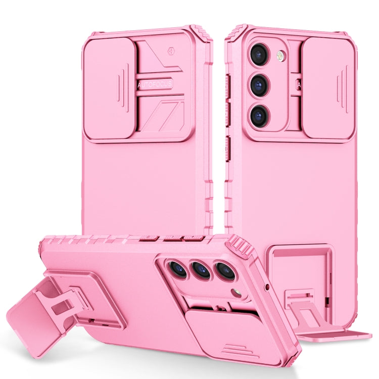 Stereoscopic Holder Sliding Camshield Phone Case, For Samsung Galaxy A04 4G, For Samsung Galaxy S23 5G, For Samsung Galaxy S23+ 5G, For Samsung Galaxy S23 Ultra 5G, For Samsung Galaxy A14 5G