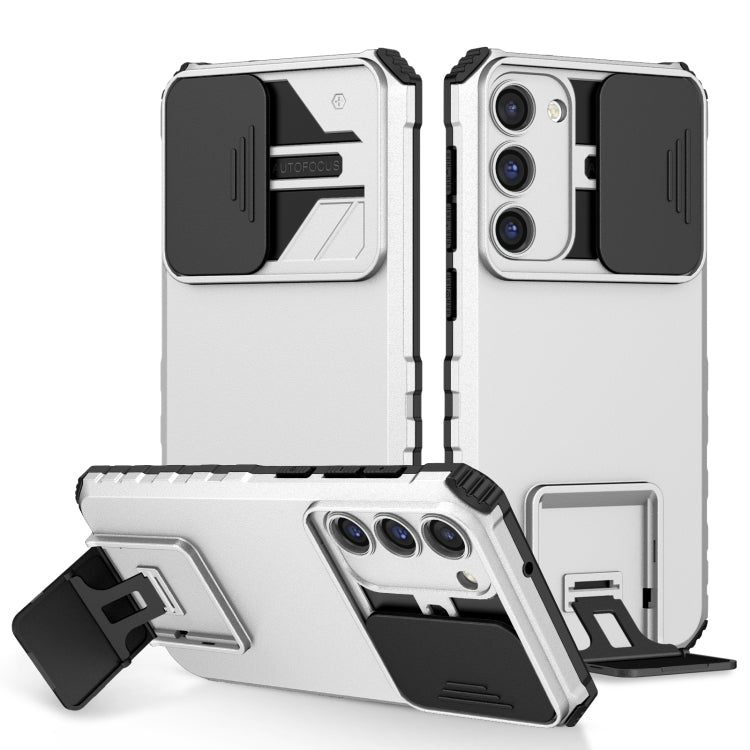 Stereoscopic Holder Sliding Camshield Phone Case, For Samsung Galaxy A04 4G, For Samsung Galaxy S23 5G, For Samsung Galaxy S23+ 5G, For Samsung Galaxy S23 Ultra 5G, For Samsung Galaxy A14 5G