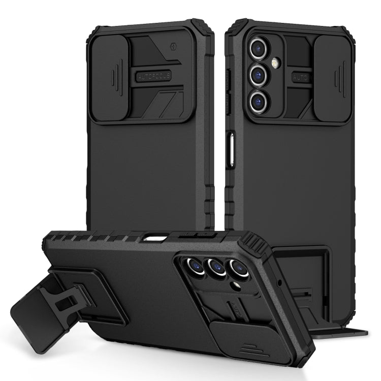 Stereoscopic Holder Sliding Camshield Phone Case, For Samsung Galaxy A04 4G, For Samsung Galaxy S23 5G, For Samsung Galaxy S23+ 5G, For Samsung Galaxy S23 Ultra 5G, For Samsung Galaxy A14 5G