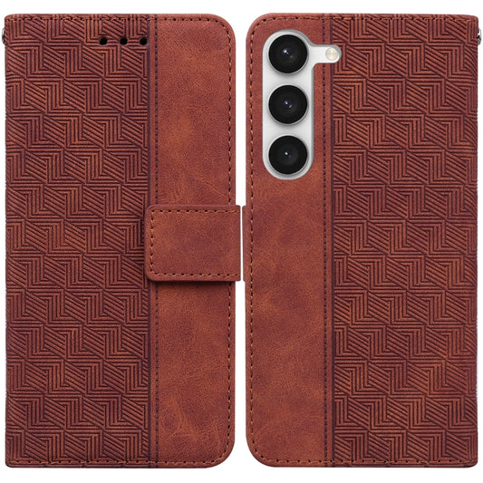 Geometric Embossed Flip Leather Phone Case, For Samsung Galaxy S23 5G, For Samsung Galaxy S23+ 5G, For Samsung Galaxy S23 Ultra 5G, For Huawei nova Y70 Plus, For Motorola Moto G72, For OPPO A17, For Realme C33, For Xiaomi 12T Pro, For Xiaomi Redmi A1+ ...