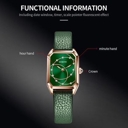 Montre à quartz avec bracelet en cuir décontracté Parangon Series, OCHSTIN 7008C