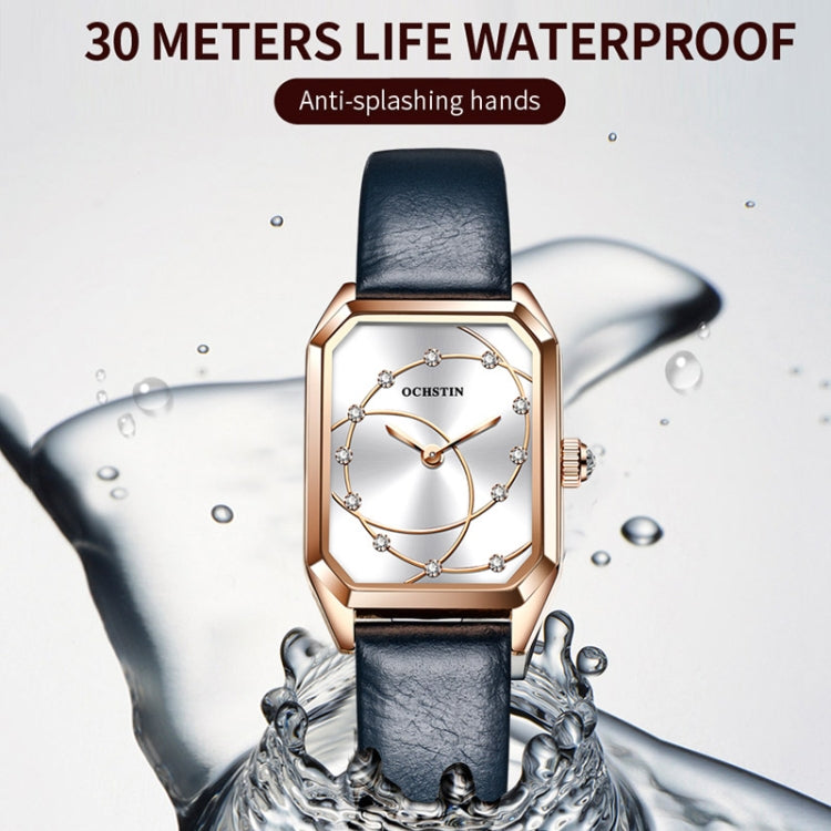 Montre à quartz avec bracelet en cuir décontracté Parangon Series, OCHSTIN 7008C