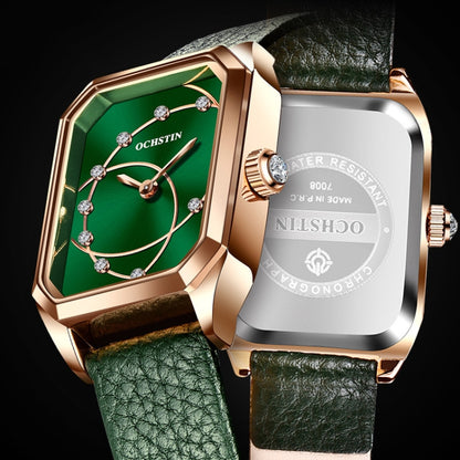 Montre à quartz avec bracelet en cuir décontracté Parangon Series, OCHSTIN 7008C