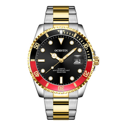 Montre Homme Multifonctionnelle en Quartz Étanche Lumineuse avec Bracelet en Acier, OCHSTIN 7019E