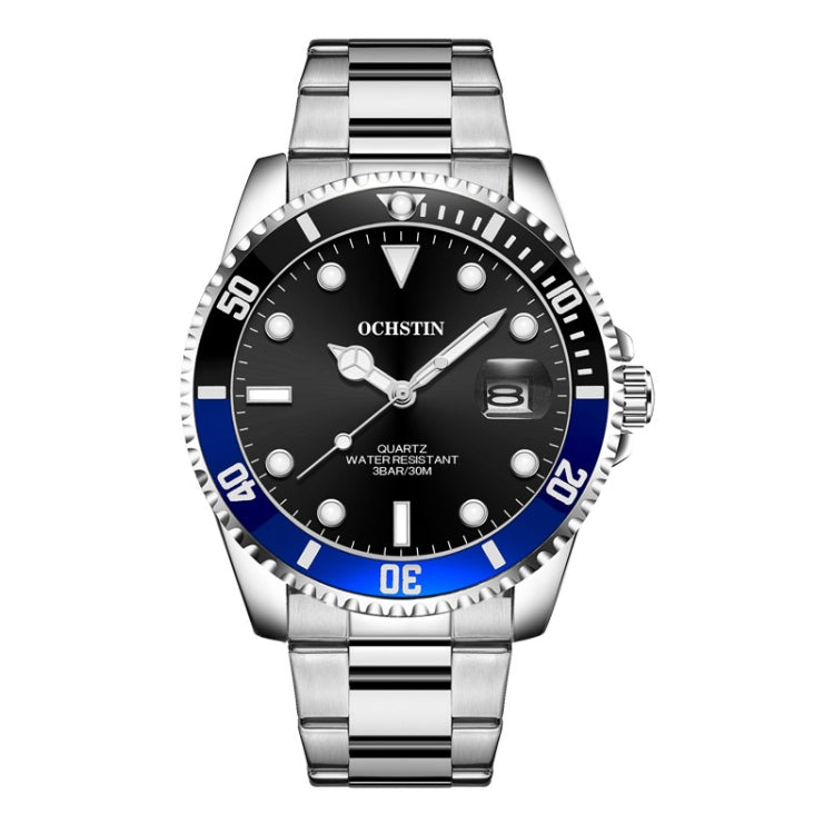 Montre Homme Multifonctionnelle en Quartz Étanche Lumineuse avec Bracelet en Acier, OCHSTIN 7019E