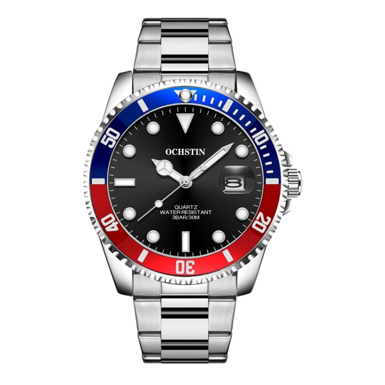 Montre Homme Multifonctionnelle en Quartz Étanche Lumineuse avec Bracelet en Acier, OCHSTIN 7019E