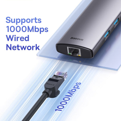 Baseus StarJoy Multifunctional 8-Port USB-C / Type-C HUB Adapter, WKWG080113