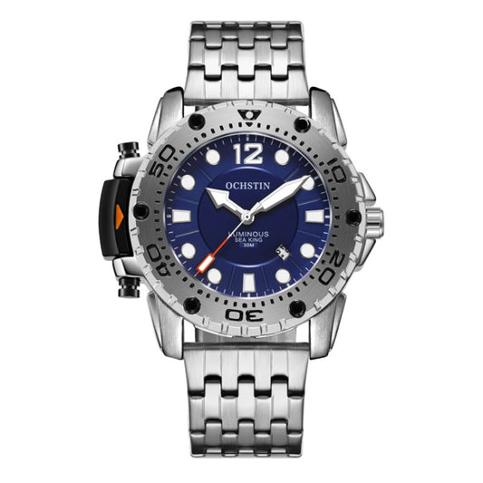 Montre homme multifonctionnelle à quartz avec bracelet en acier, OCHSTIN 7249