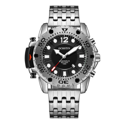 Montre Homme Quartz Multifonctionnelle à Bracelet en Acier Fashion, OCHSTIN 7249