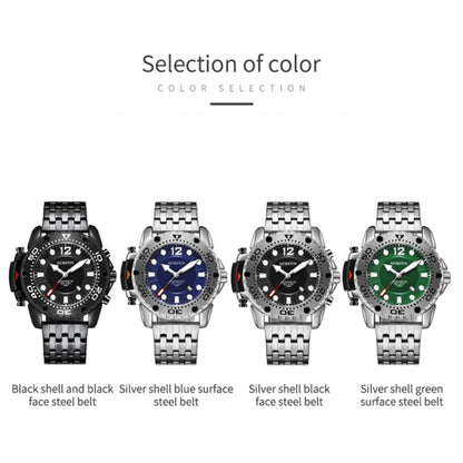 Montre Homme Quartz Multifonctionnelle à Bracelet en Acier Fashion, OCHSTIN 7249