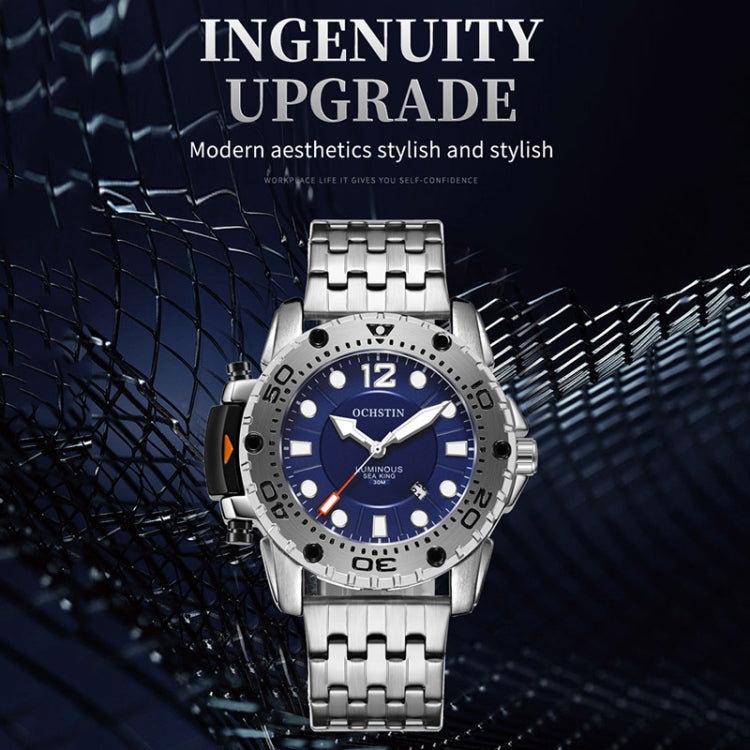 Montre Homme Quartz Multifonctionnelle à Bracelet en Acier Fashion, OCHSTIN 7249