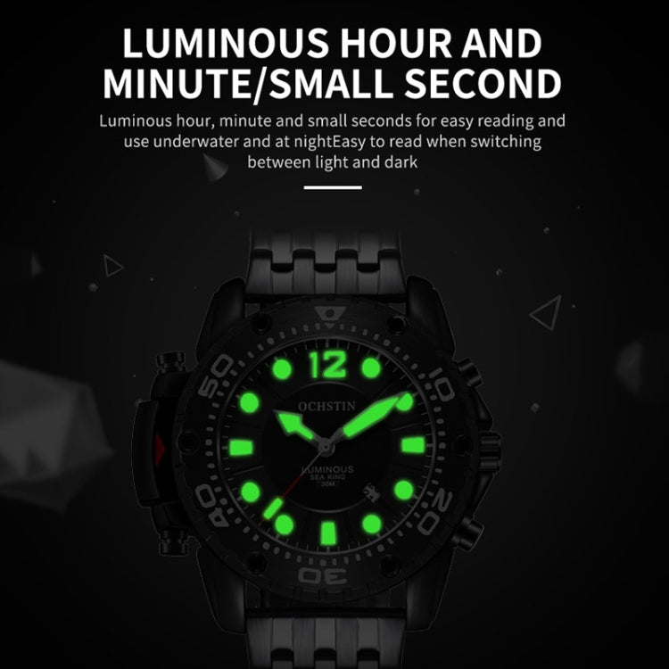 Montre Homme Quartz Multifonctionnelle à Bracelet en Acier Fashion, OCHSTIN 7249