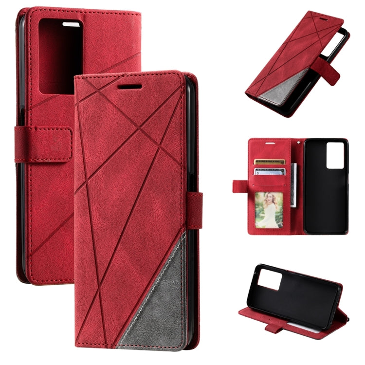 Skin Feel Splicing Leather Phone Case, For OPPO A57 2022, For Realme C30 4G, For Samsung Galaxy S23 5G, For Samsung Galaxy S23+ 5G, For Samsung Galaxy S23 Ultra 5G, For Xiaomi 12T / Redmi K50 Ultra, For Xiaomi Redmi 11 Prime 4G, For Samsung Galaxy A14 ...