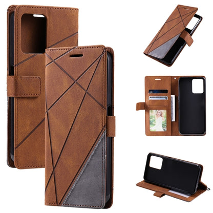 Skin Feel Splicing Leather Phone Case, For OPPO A57 2022, For Realme C30 4G, For Samsung Galaxy S23 5G, For Samsung Galaxy S23+ 5G, For Samsung Galaxy S23 Ultra 5G, For Xiaomi 12T / Redmi K50 Ultra, For Xiaomi Redmi 11 Prime 4G, For Samsung Galaxy A14 ...
