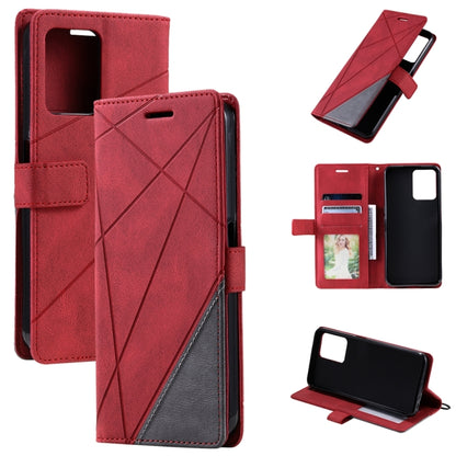 Skin Feel Splicing Leather Phone Case, For OPPO A57 2022, For Realme C30 4G, For Samsung Galaxy S23 5G, For Samsung Galaxy S23+ 5G, For Samsung Galaxy S23 Ultra 5G, For Xiaomi 12T / Redmi K50 Ultra, For Xiaomi Redmi 11 Prime 4G, For Samsung Galaxy A14 ...