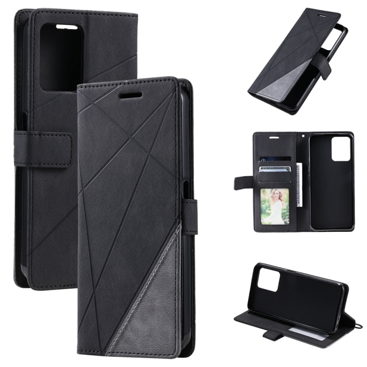 Skin Feel Splicing Leather Phone Case, For OPPO A57 2022, For Realme C30 4G, For Samsung Galaxy S23 5G, For Samsung Galaxy S23+ 5G, For Samsung Galaxy S23 Ultra 5G, For Xiaomi 12T / Redmi K50 Ultra, For Xiaomi Redmi 11 Prime 4G, For Samsung Galaxy A14 ...