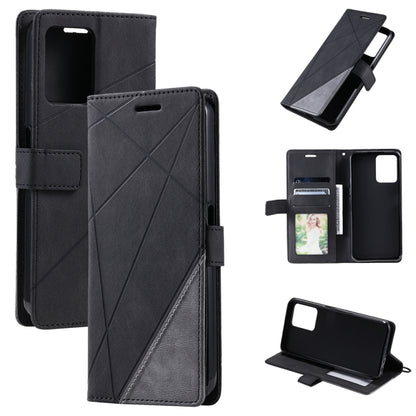 Skin Feel Splicing Leather Phone Case, For OPPO A57 2022, For Realme C30 4G, For Samsung Galaxy S23 5G, For Samsung Galaxy S23+ 5G, For Samsung Galaxy S23 Ultra 5G, For Xiaomi 12T / Redmi K50 Ultra, For Xiaomi Redmi 11 Prime 4G, For Samsung Galaxy A14 ...