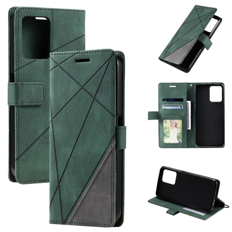 Skin Feel Splicing Leather Phone Case, For OPPO A57 2022, For Realme C30 4G, For Samsung Galaxy S23 5G, For Samsung Galaxy S23+ 5G, For Samsung Galaxy S23 Ultra 5G, For Xiaomi 12T / Redmi K50 Ultra, For Xiaomi Redmi 11 Prime 4G, For Samsung Galaxy A14 ...